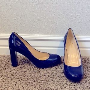 Kate Spade Heels Ink Blue Size 7.5